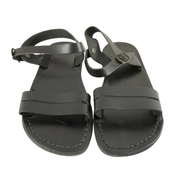 Camel Womens Sandals Ankle Strap Buckle Open Toe Black Size 8 - Picture 2 of 5